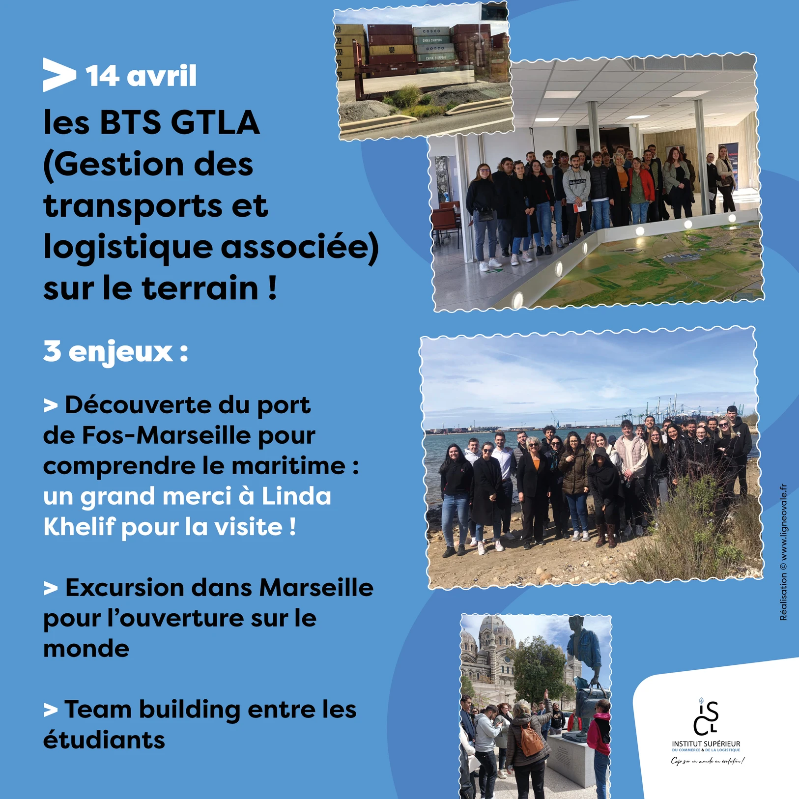 Les BTS GTLA sur le terrain à Marseille Institut Supérieur du